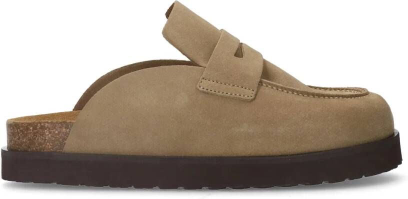 Sacha Dames Taupe suède instappers - Foto 2