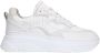 Sacha Dames Witte leren chunky sneakers met croco details - Thumbnail 2