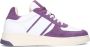 Sacha Dames Witte leren sneakers met paarse details - Thumbnail 2