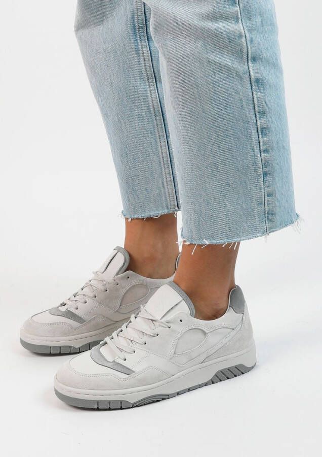 Sacha Witte sneakers met grijze details