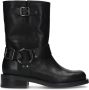 Sacha Dames Zwarte buckle biker enkelboots - Thumbnail 3