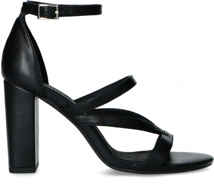 Sacha Zwarte sandalen met hoge hak (Maat 37) - Schoenen.nl