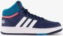 Adidas Perfor ce Hoops Mid Schoenen Kinderen Blauw - Thumbnail 3