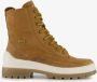 Be Mine leren dames veterboots cognac Uitneembare zool - Thumbnail 2