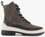 Be Mine leren dames veterboots grijs Uitneembare zool - Thumbnail 2