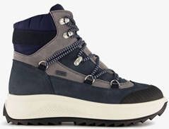 Be Mine leren dames veterboots grijs blauw