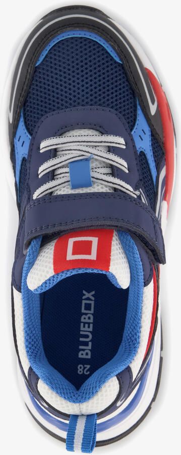 Blue Box jongens sneakers blauw rood - Foto 4