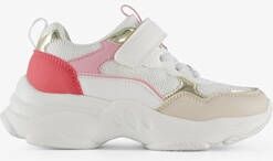 Blue Box dad meisjes sneakers wit roze