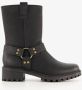 Blue Box dames biker boots zwart - Thumbnail 2
