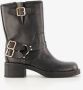 Blue Box dames biker boots zwart - Thumbnail 1
