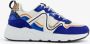 BLUE BOX dames dad sneakers blauw met panterprint - Thumbnail 2