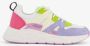 BLUE BOX dames dad sneakers wit neon accenten Uitneembare zool - Thumbnail 2