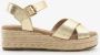 BLUE BOX dames espadrilles goudkleurig - Thumbnail 2