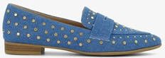 Blue Box dames loafers denim met studs