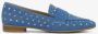 BLUE BOX dames loafers denim met studs Blauw - Thumbnail 2