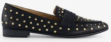 Blue Box dames loafers zwart met studs