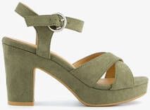 Blue Box dames sandalen met hak groen