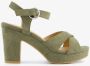 BLUE BOX dames sandalen met hak groen - Thumbnail 2