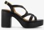 BLUE BOX dames sandalen met hak zwart - Thumbnail 2