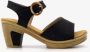 BLUE BOX dames sandalen zwart - Thumbnail 2