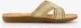 Blue Box dames slippers met glitter goud - Thumbnail 2