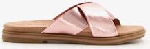 Blue Box dames slippers met metallic roze bandjes