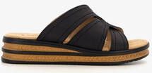 Blue Box dames slippers zwart bruin