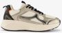 BLUE BOX DAMES SNEAKER GOLD COMBI Beige Uitneembare zool - Thumbnail 2