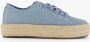 BLUE BOX dames sneakers met jute zool blauw - Thumbnail 2