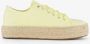 Blue Box dames sneakers met jute zool geel - Thumbnail 2