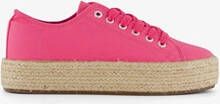 Blue Box dames sneakers met jute zool roze