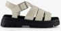 BLUE BOX dames vissers sandalen wit - Thumbnail 2