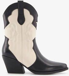 Blue Box dames western boots zwart wit