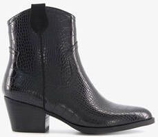 Blue Box dames western laarsjes zwart croco