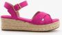 BLUE BOX espadrilles met sleehak fuchsia roze - Thumbnail 2