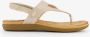 Blue Box gevlochten dames sandalen goud - Thumbnail 2