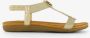 Blue Box gevlocthend dames sandalen goud - Thumbnail 2