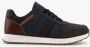 BLUE BOX heren sneakers blauw bruin Uitneembare zool - Thumbnail 2