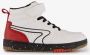 BLUE BOX hoge jongens sneakers met rode details Wit Uitneembare zool - Thumbnail 1