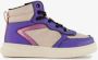BLUE BOX hoge meisjes sneakers paars metallic Uitneembare zool - Thumbnail 1