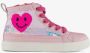 BLUE BOX hoge meisjes sneakers roze met pailletten Uitneembare zool - Thumbnail 2