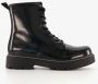 BLUE BOX lak dames veterboots zwart - Thumbnail 2