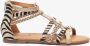 Blue Box meisjes sandalen goud zebraprint - Thumbnail 2