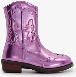 Blue Box meisjes western boots paars metallic