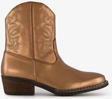 Blue Box meisjes western enkellaarsjes brons