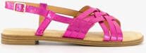 Blue Box metallic dames sandalen fuchsia roze