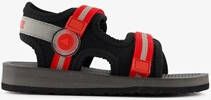 Braqeez jongens watersandalen zwart rood