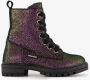 Braqeez leren meisjes veterboots multicolor Roze Uitneembare zool - Thumbnail 2