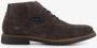 Bugatti hoge bruine suede heren veterschoenen Echt leer - Thumbnail 2