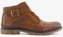 Bugatti leren heren veterboots Cognac Echt leer - Thumbnail 2